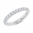 1.11Ct 14K White Gold Diamond Eternity Band Size 5.5