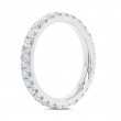 1.11Ct 14K White Gold Diamond Eternity Band Size 5.5