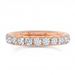 1.84Ct 14K Rose Gold Diamond Eternity Band Size 5.5