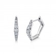 0.49Ct Diamond Huggie Earrings