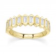 Shy Creation 0.75Ct Diamond Baguette Band