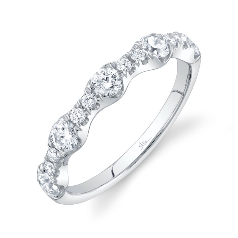 0.77Ct 14K White Gold Diamond Lady's Band