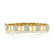 0.79Ct 14K Yellow Gold Diamond Bangle