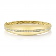 0.92Ct 14K Yellow Gold Diamond Bangle