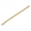 1.48Ct 14K Yellow Gold Diamond Ribbed Bracelet