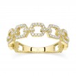 0.22Ct 14K Yellow Gold Diamond Link Ring