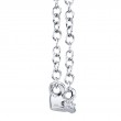 0.08ct 14k White Gold Diamond Bar Necklace