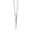 0.12Ct 14K White Gold Diamond Necklace