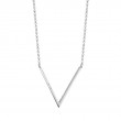 0.12Ct 14K White Gold Diamond Necklace