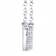 0.25ct 14k White Gold Diamond Pave Necklace