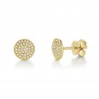 0.17Ct Diamond Pave Stud Earrings