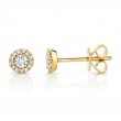 0.24Ct 14K Yellow Gold Diamond Stud Earrings