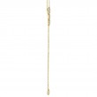 0.29Ct 14K Yellow Gold Diamond Lariat Necklace