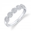 0.40Ct 14K White Gold Diamond Lady's Band