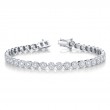 3.03ct 14k White Gold Diamond Lady's Bracelet