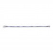 1.22Ct Diamond & 2.44Ct Blue Sapphire 14K White Gold Lady's Bracelet