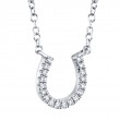 0.06Ct Diamond Horseshoe Necklace
