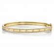 0.62Ct 14K Yellow Gold Diamond Bangle