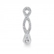 0.19Ct 14K White Gold Diamond Infinity Ring