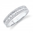0.55ct 14k White Gold Diamond Baguette Lady's Band
