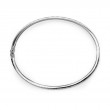 1.74Ct 14K White Gold Diamond Baguette Bangle