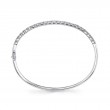 0.69Ct 14K White Gold Diamond Bangle