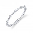 0.06ct 14k White Gold Diamond Lady's Band