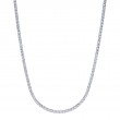 A 14K White Gold Necklace That Is Set With Diamonds Weighing 2.49 Carats Total. G/H, Vs-Si