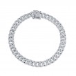 1.69Ct 14K White Gold Diamond Pave Link Bracelet