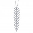 0.29Ct Diamond Feather Necklace