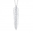 0.29Ct Diamond Feather Necklace
