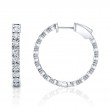 1.06Ct Diamond Hoop Earrings