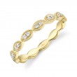 0.13ct 14k Yellow Gold Diamond Lady's Band