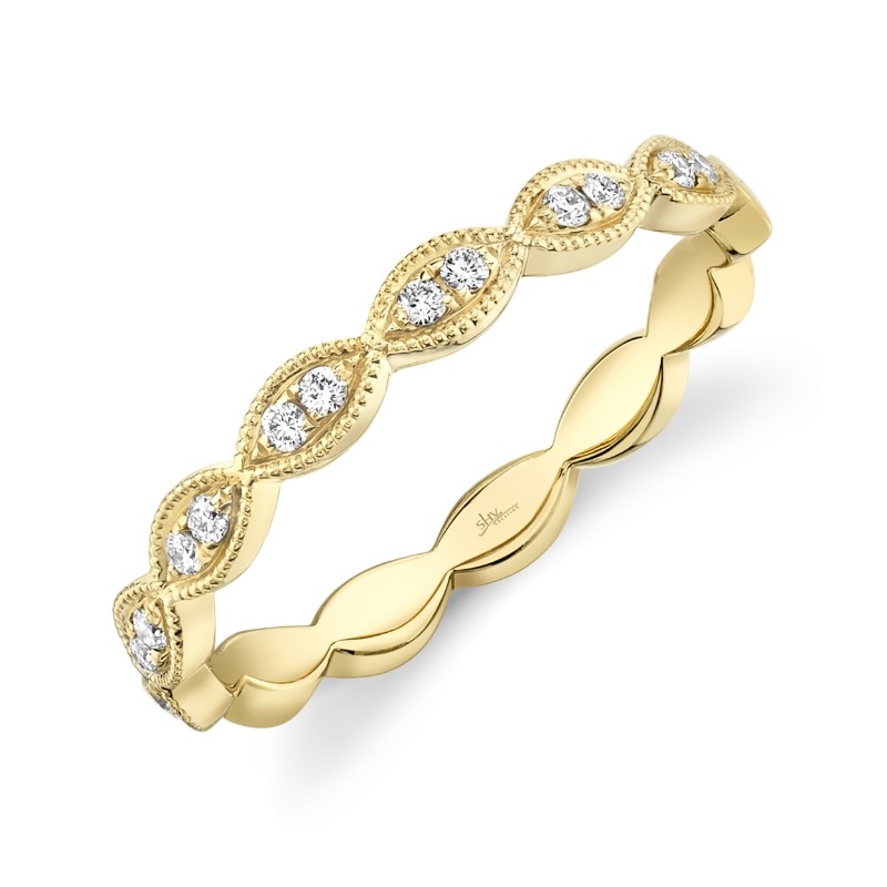 0.13ct 14k Yellow Gold Diamond Lady's Band