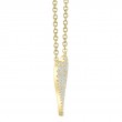 0.11ct 14k Yellow Gold Diamond pav? Heart Necklace