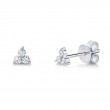 0.15Ct 14K White Gold Diamond Stud Earrings