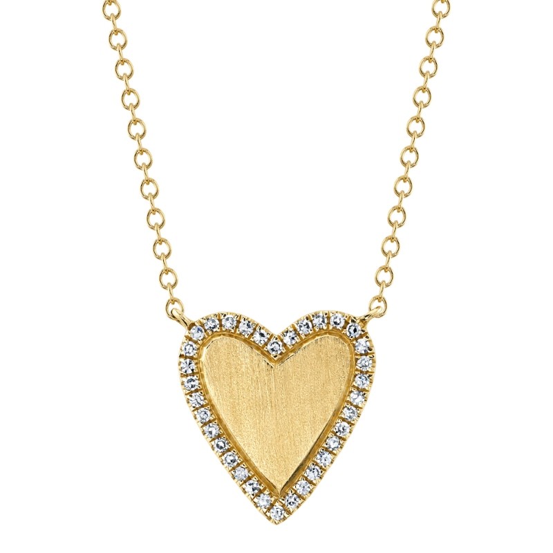 Shy Creation Diamond Heart Necklace