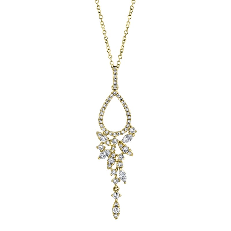 0.50Ct 14K Yellow Gold Diamond Necklace