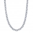 17.25Ct 14K White Gold Diamond Pave Link Necklace