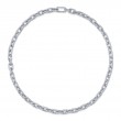 17.25Ct 14K White Gold Diamond Pave Link Necklace