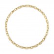 8.72Ct 14K Yellow Gold Diamond Pave Link Necklace