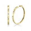 0.19Ct 14K Yellow Gold Diamond Hoop Earrings
