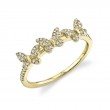 0.15Ct 14K Yellow Gold Diamond Butterfly Ring