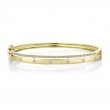 0.34Ct 14K Yellow Gold Diamond Bangle