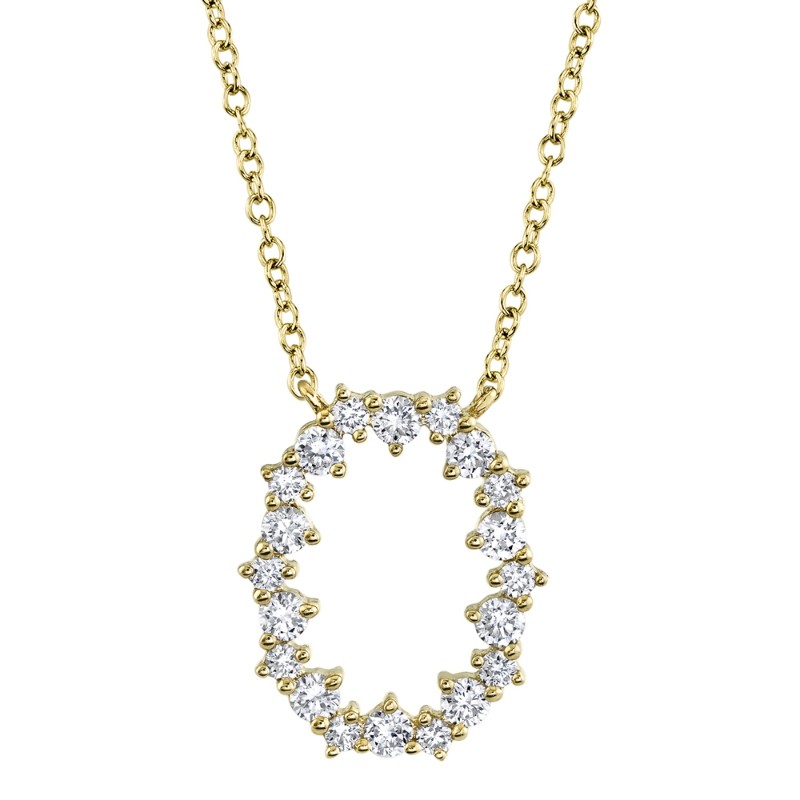 0.36Ct 14K Yellow Gold Diamond Necklace