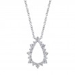 0.43Ct 14K White Gold Diamond Necklace