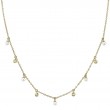 0.04Ct Diamond & Cultured Pearl Necklace