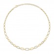 0.74Ct 14K Yellow Gold Diamond Link Necklace