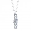 0.25Ct 14K White Gold Diamond Cross Necklace
