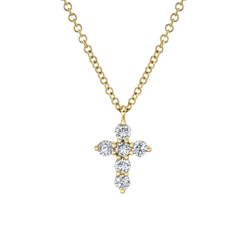 0.25Ct Diamond Cross Necklace